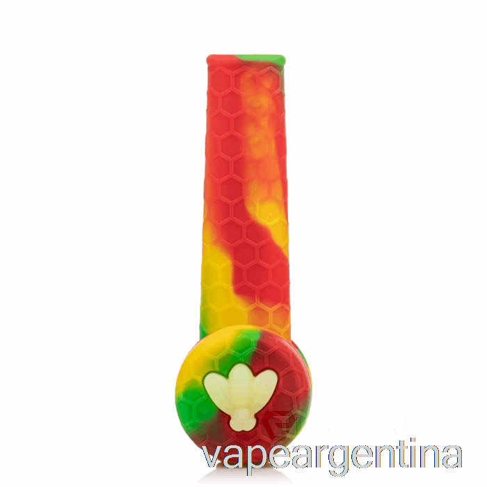 Pipa De Silicona Stratus Trio Rasta (verde/rojo/amarillo) Vape Descartable